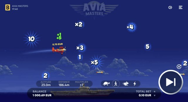 Image: Erlebe die Freude am Fliegen beim Avia Masters Spiel von BGaming